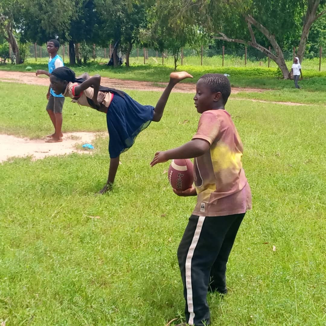 Practicing with the ball