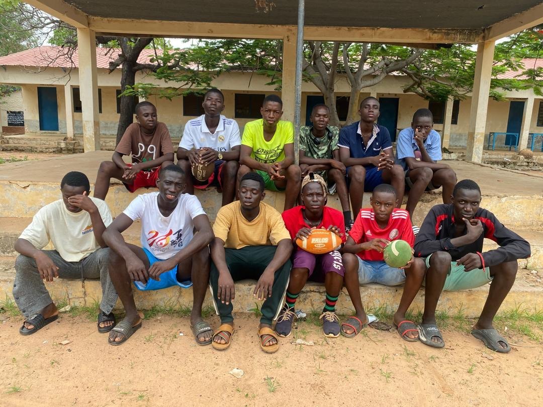The group together after a session