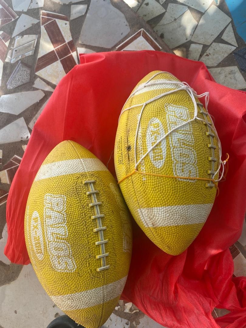 Footballs for playing and practice