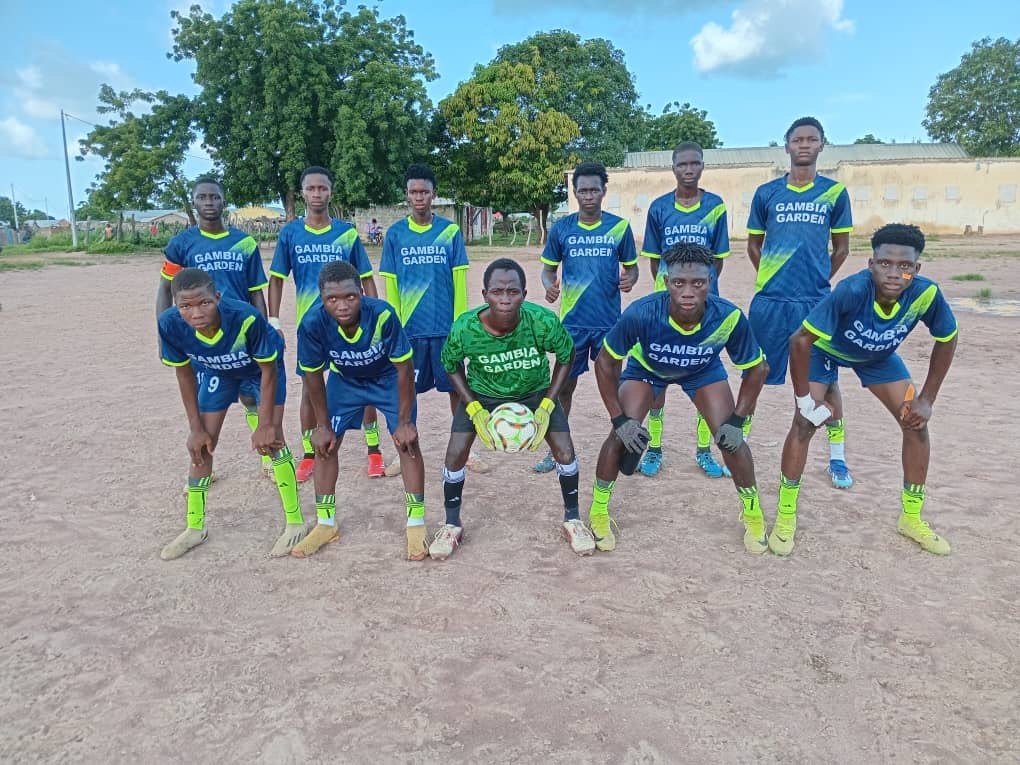The starting eleven on the field